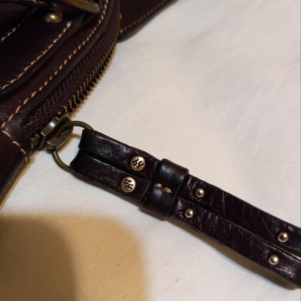 Hard to Find Hayden Harnett Ana Hobo Handbag in Chocolate Brown Leather - Picture 11 of 16